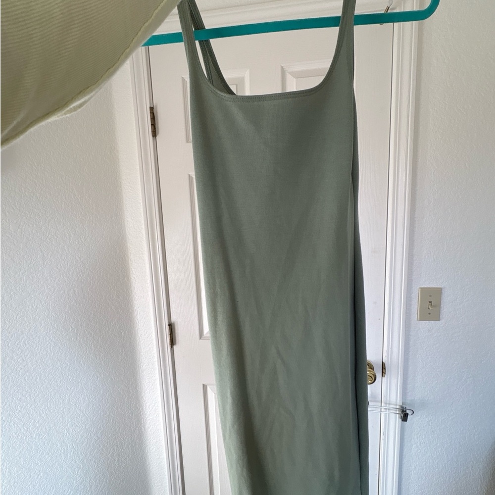 Zara Sage Green Midi Dress